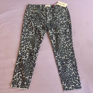 NWT Jackie Leopard Print Jeans by Driftwood